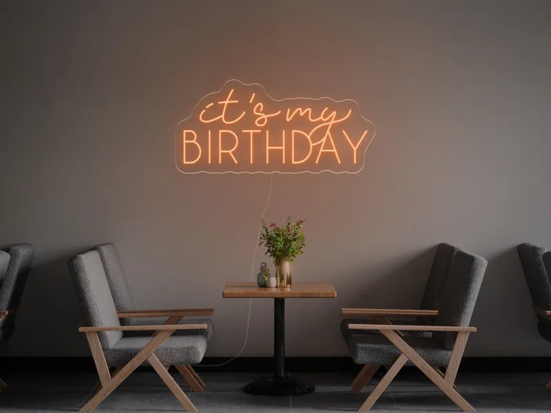 It`s My Birthday - Insegne al neon a LED